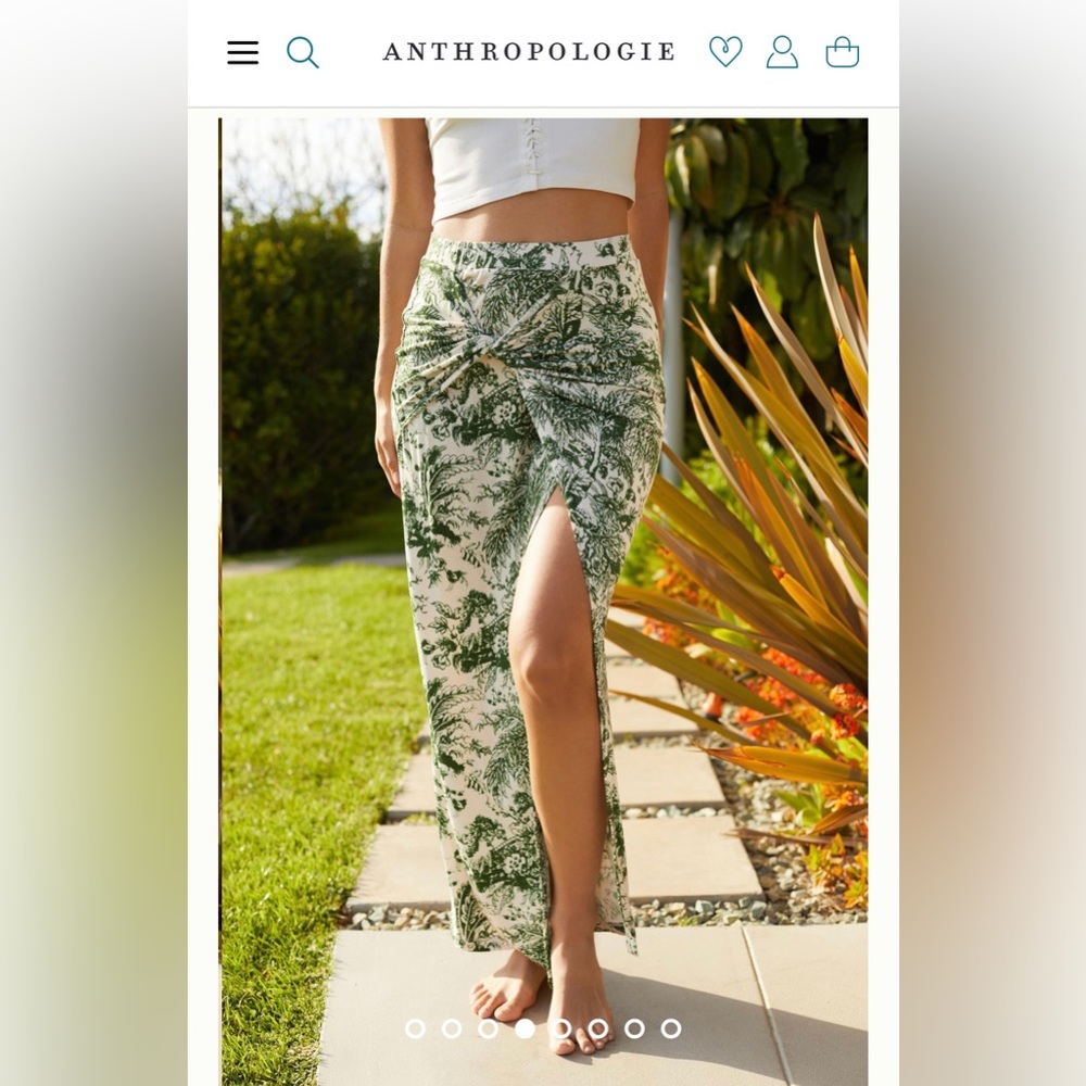 Anthropologie The Bluebell Island Midi Skirt